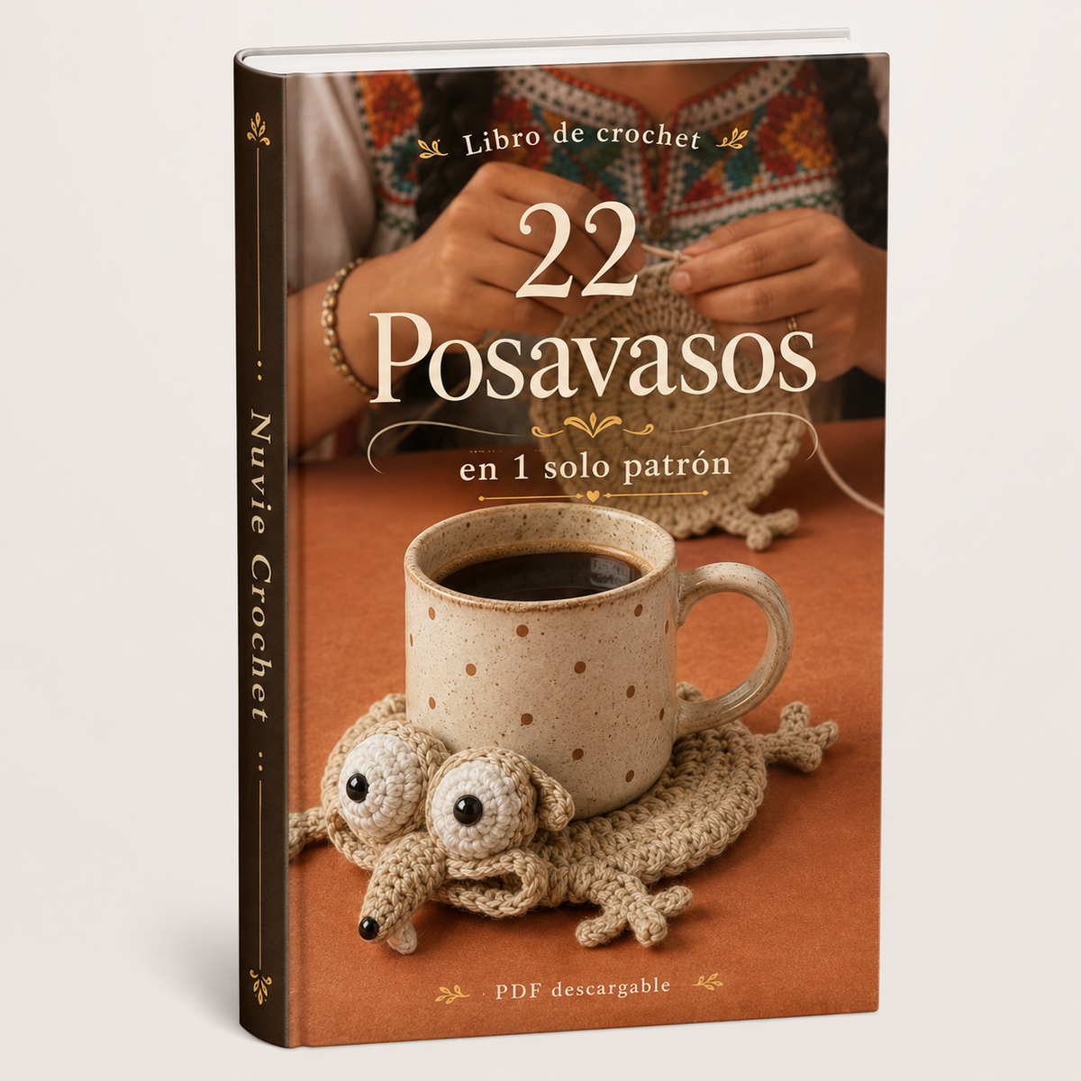 Libro de Crochet: Posavasos que cobran vida